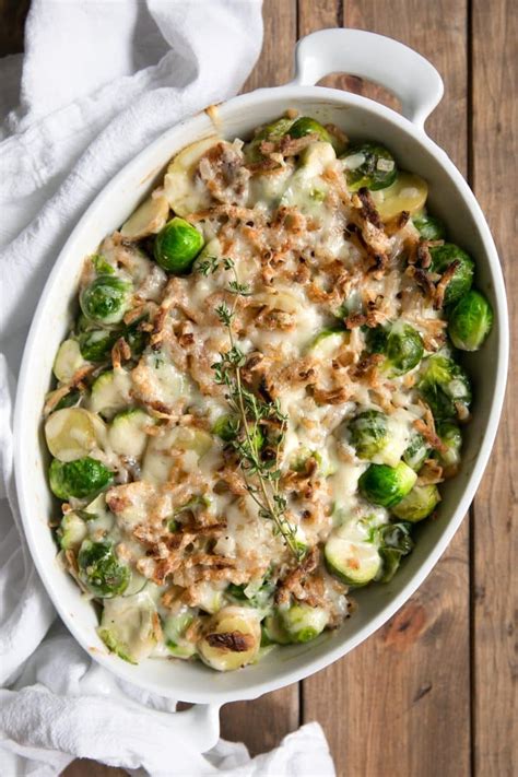 Brussels Sprout And Potato Gratin Recipe The Forked Spoon
