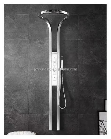 Gunmetal Waterfall Rainfall Shower Head Hot And Cold Bathroom Shower Massage Head Set Fleurs