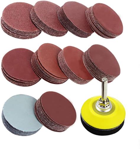 100 Pieces 2 Inch Sanding Discs 80 3000 Grit Sandpaper With 1 4 Shank