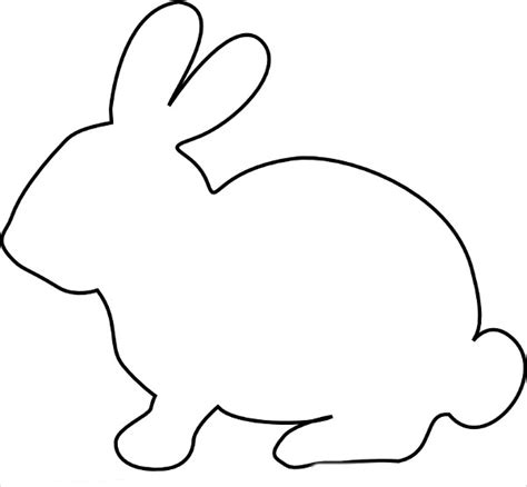 Rabbit Silhouette Printable At Getdrawings Free Download