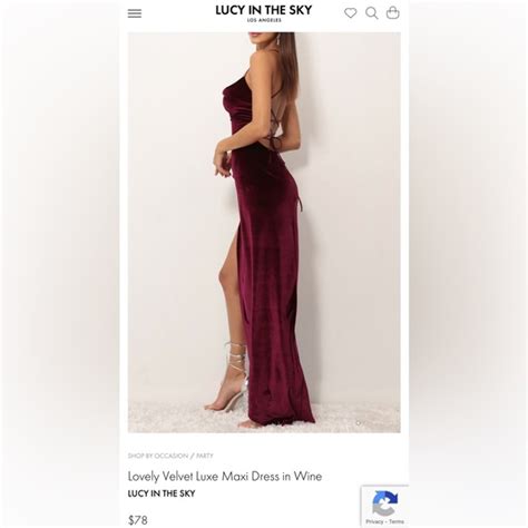 Lucy In The Sky Dresses Lucy In The Sky Velvet Luxe Maxi Dress