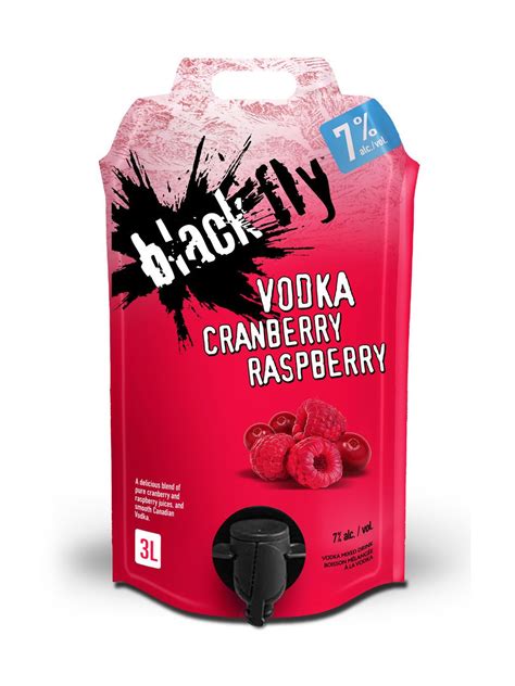 Black Fly Vodka Cranberry Raspberry Pouch LCBO Vodka Mixed Drinks