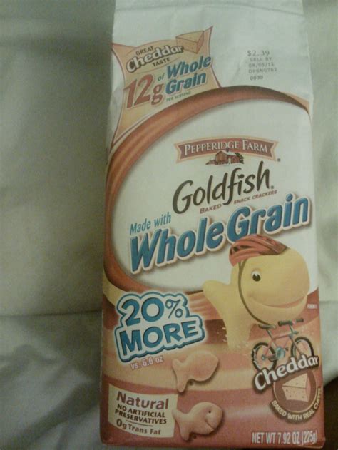 Whole Grain Goldfish...yum | Pepperidge farm goldfish, Pepperidge farm, Favorite snack