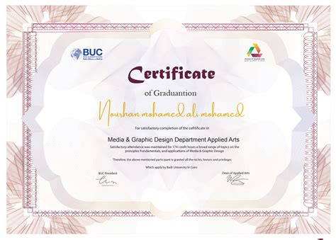 graduation certificate on Behance