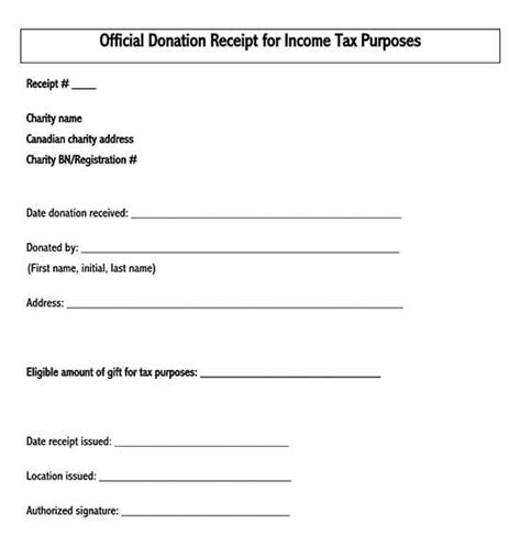 50 Free Donation Receipt Templates Word Pdf