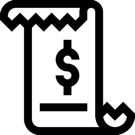 Invoice Basic Straight Lineal Icon
