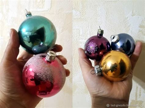 Винтаж: Елочные игрушки, расписные шары, гирлянды "На елку 25" купить в ...