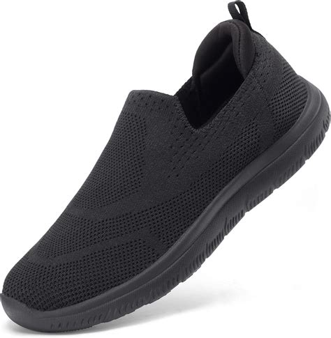 Stq Walking Shoes Women Arch Support Slip On Sneakers With Memory Foam Comfort Lightweight