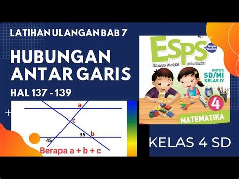 Soal Matematika Kelas 4 Sd Hubungan Antar Garis 2021