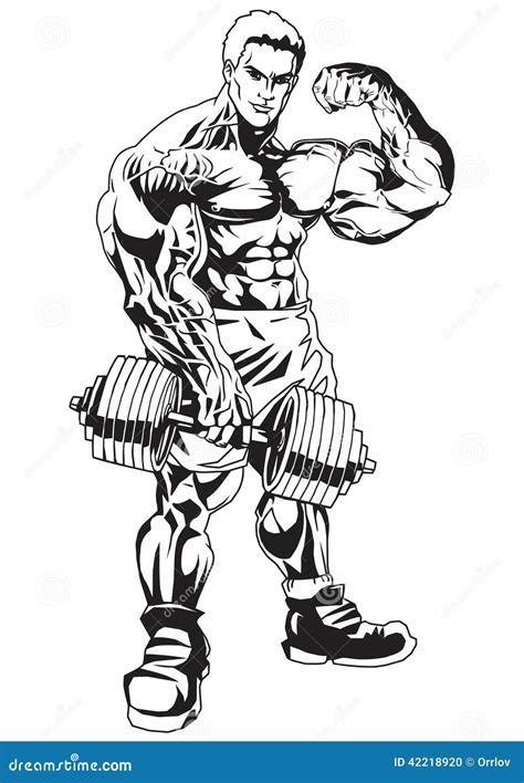 Muscular Man Coloring Pages