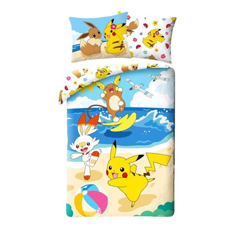 Halantex Komplet pościeli Pokemon Pikachu POK 465BL