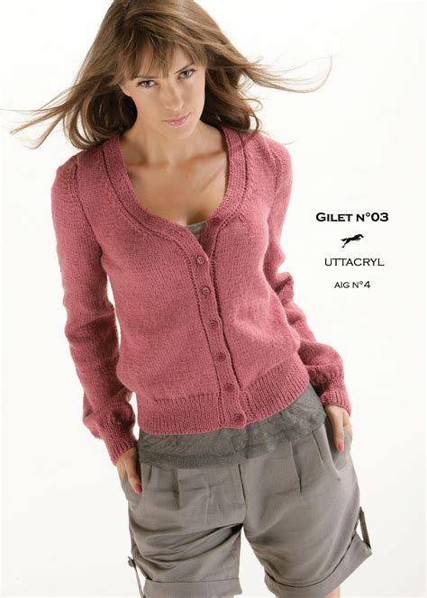 Modèle Gilet CB13 03 Patron tricot gratuit Tricot gratuit Tricot