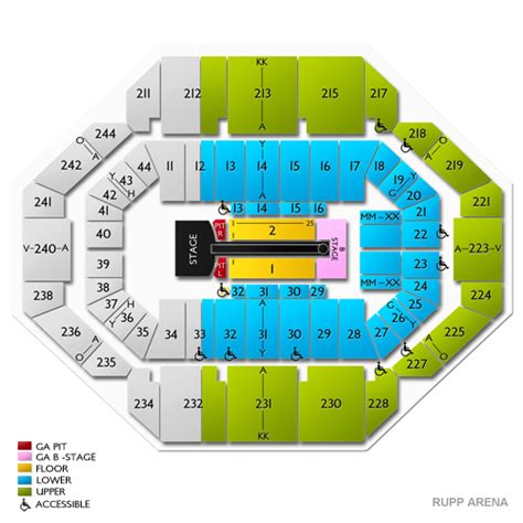 Rupp Arena Tickets Rupp Arena Information Rupp Arena Seating Chart