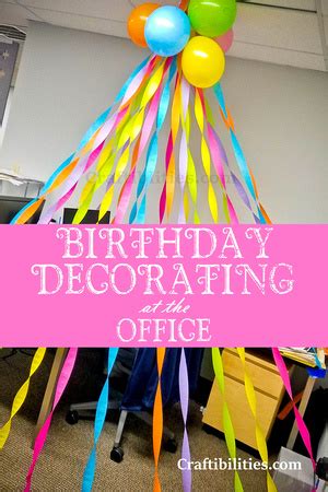 Birthday DECORATING at the OFFICE - cubical / desk idea - SURPRISE your ...