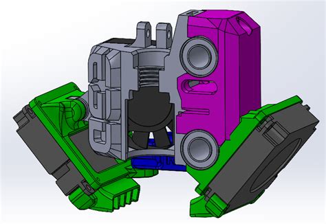 Revo Prusa Mini Dual 4010 Part Cooling Fans Adapted From Annex K3 By