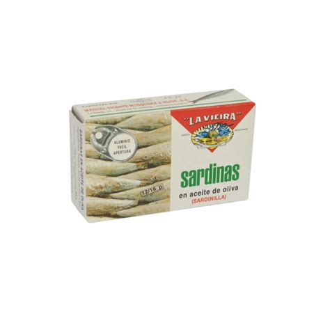 Sardinillas Gallegas En Aceite De Oliva La Vieira 12 16 Piezas