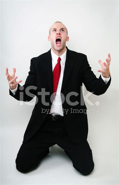 Screaming Angry Young Business Man Stock Photo Royalty Free Freeimages