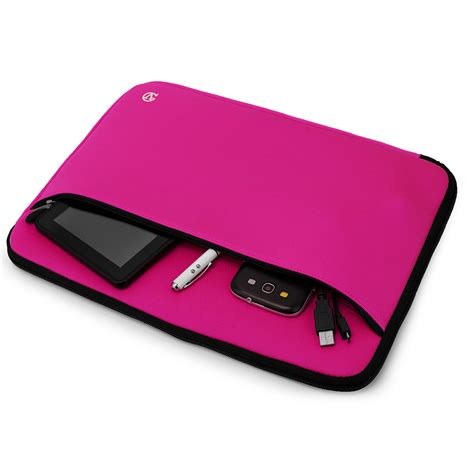 Laptop Neoprene Sleeve VanGoddy Neoprene 14 Magenta Hot Pink Color