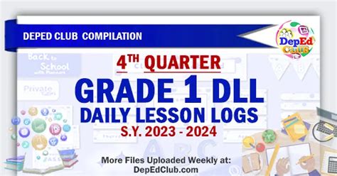 Week Quarter Grade Daily Lesson Log Archives The Deped Teachers