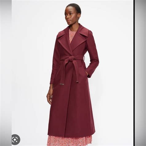 Ted Baker London Jackets And Coats Ted Baker Burgundy Belted Coat