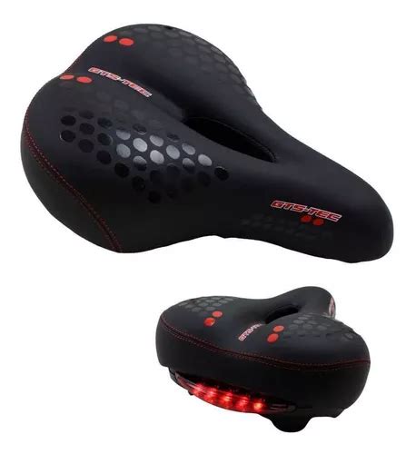 Banco Selim Bike Gts Gel Vazado Sinalizador Led Confort Vel Mercadolivre