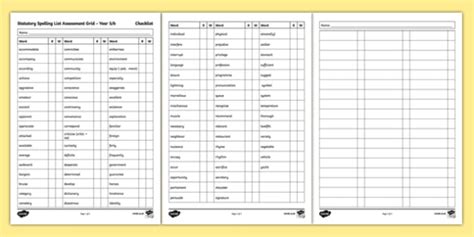 Statutory Spelling List For Year 6 Ks2 Twinkl Resources