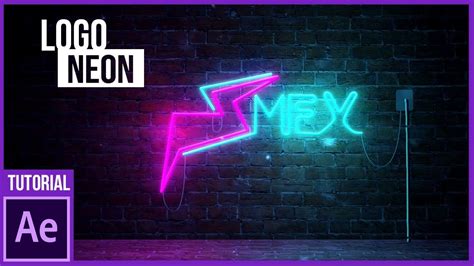 Logo Neon En After Effects Tutorial Tutoriales Photoshop