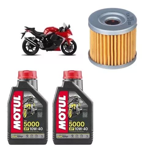 Kit Troca Óleo Kasinski Comet 250 Motul 5000 10w40 Pl240