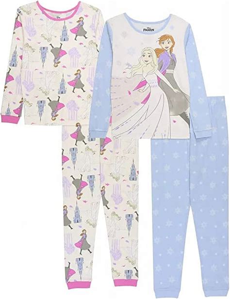 Disney Girls' Frozen Snug Fit Cotton Pajamas - Walmart.com