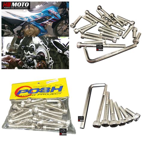 Jual 1set Baut Blok Mesin Satria Fu Poshbaut Blok Mesin Satria Fu