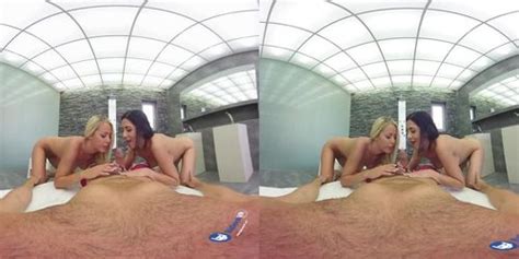BaDoink VR Th Heaven With Christen And Julia VR Porn Julia De Lucia Christen Courtney