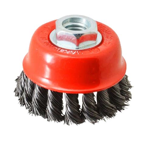 Robtec In Steel Knotted Cup Brush Cctn The Home Depot