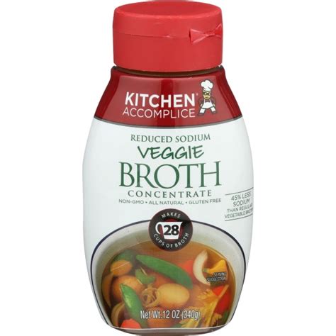 Kitchen Accomplice Veggie Broth Concentrate 12 Oz Elements Of Nutrition