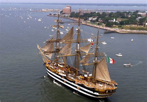 The Italian Tall Ship Amerigo Vespucci A Three Masted Frigate Is Just