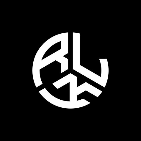 RLK letter logo design on black background. RLK creative initials ...