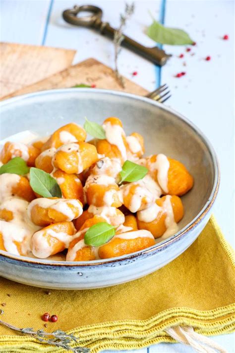 Gnocchis de carottes sauce au chèvre Les Délices De Marina Gnocchis