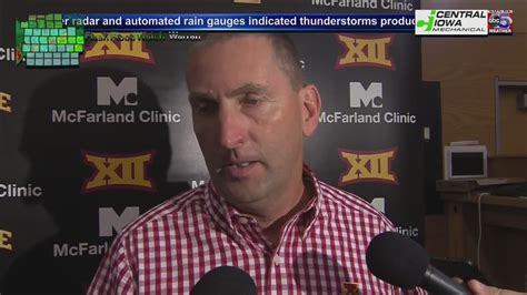 ISU AD Jamie Pollard Iowa State SDSU Unlikely To Be Rescheduled YouTube