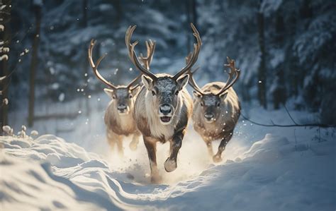 Download Christmas Reindeer Winter Royalty-Free Stock Illustration ...