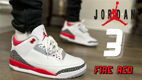 Early Look Air Jordan 3 Fire Red 2022 Youtube