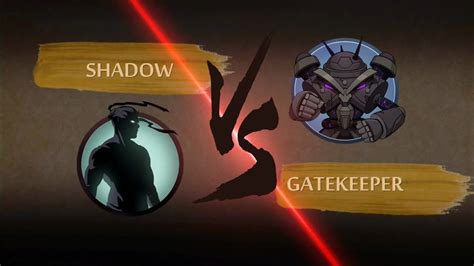 Shadow Fight Vs Gatekeeper New Boss Underworld Tier Youtube