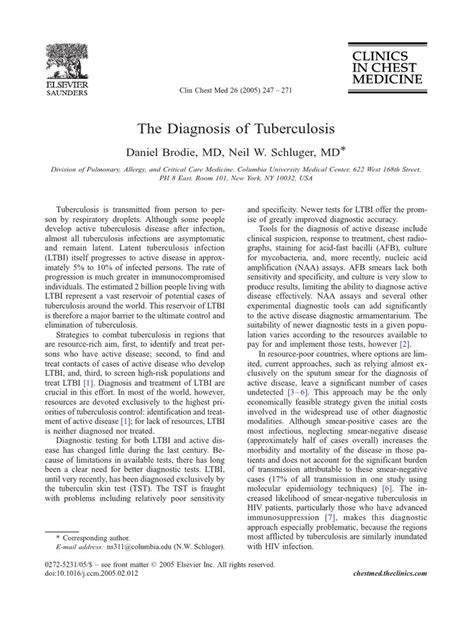 PDF TUBERCULOSIS DX 2005 CHEST Pdf DOKUMEN TIPS