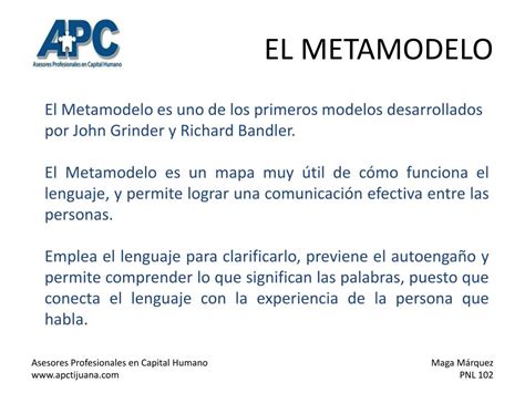 Ppt El Metamodelo Powerpoint Presentation Free Download Id6364998