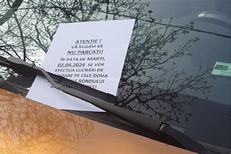 Șoferii atenționați să nu parcheze mâine în zona rondului I pe