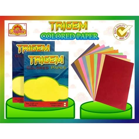 Trigem Colored Paper Pcs Assorted Per Ream School And Office