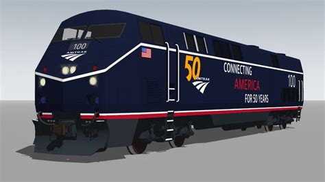 Ge Genesis P42dc Amtrak 50th Year Anniversary 3d Warehouse