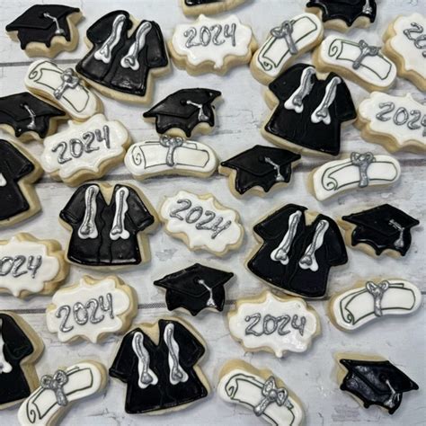 Mini Graduation Cookies Set Of Hayley Cakes And Cookies Hayley