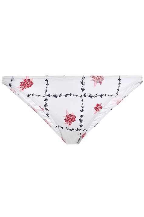 Onia Ashley Floral Print Low Rise Bikini Briefs The Outnet