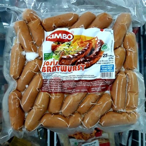 Jual Kimbo Bratwurst Sosis Bakar Jumbo Rasa Original Pcs Sosis Kimbo