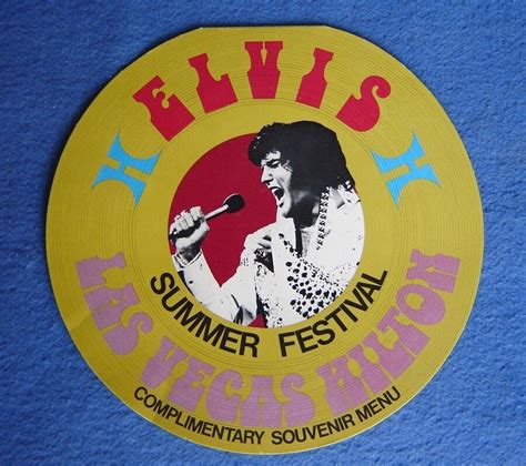 Elvis Presley Las Vegas Hilton 1973 Summer Festival Complimentary