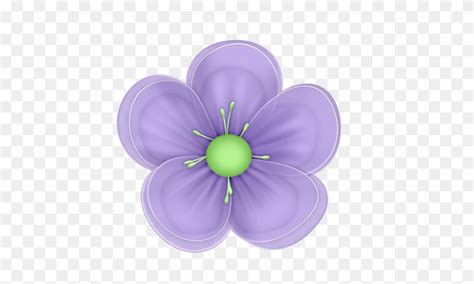 Flowers Clipart - Violet Flower Clipart - FlyClipart